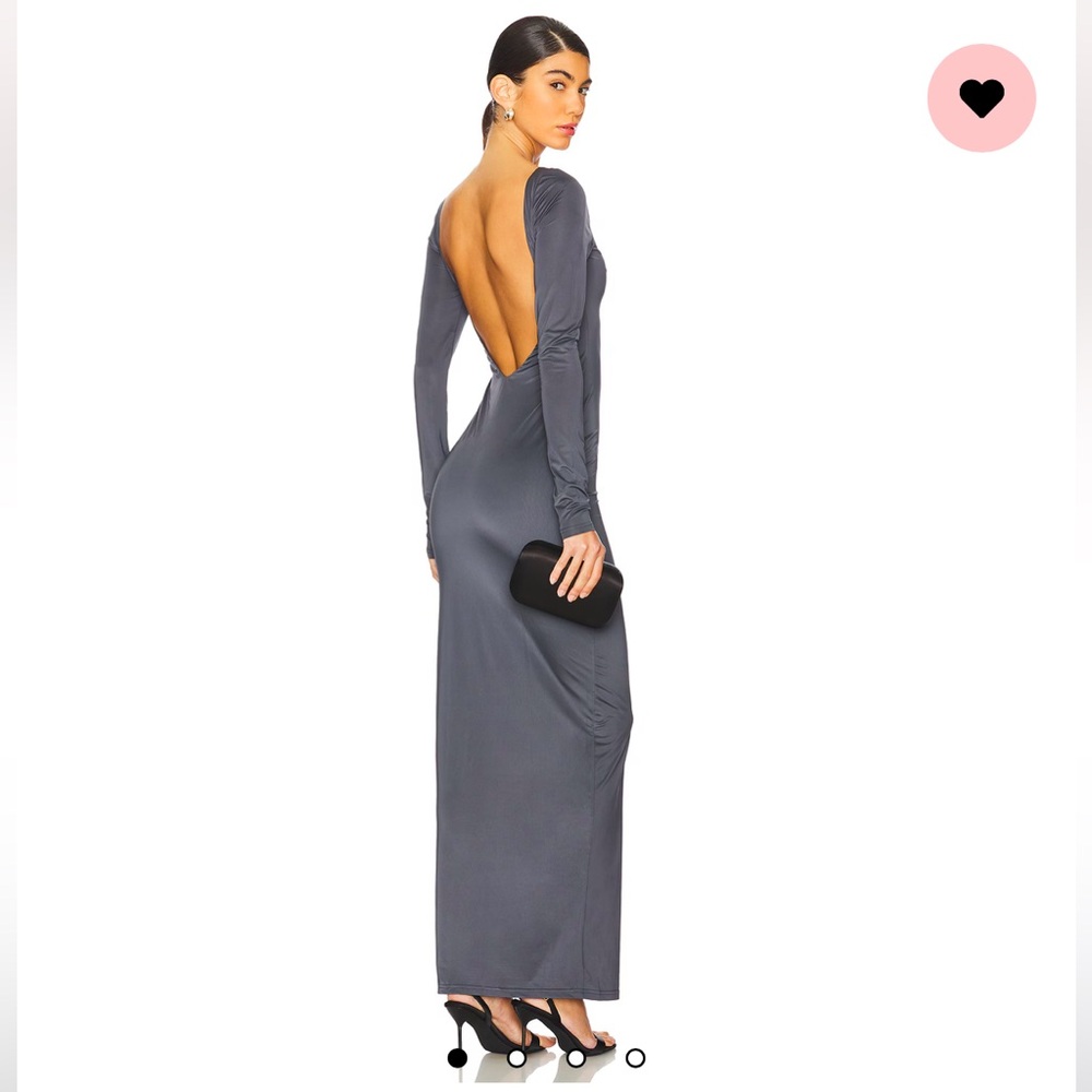 NWT gray backless dress